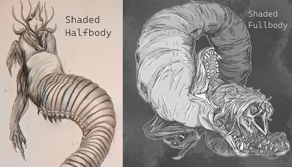 Shaded Half &amp; Full Bodies