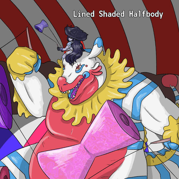 Lined & Shaded Halfbody